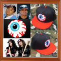 Eye Embroidery Flat Brim Baseball Hat